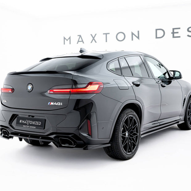 Bakre Splitter (With Vertical Bars) V.2 för BMW X4 M-Pack G02 Facelift