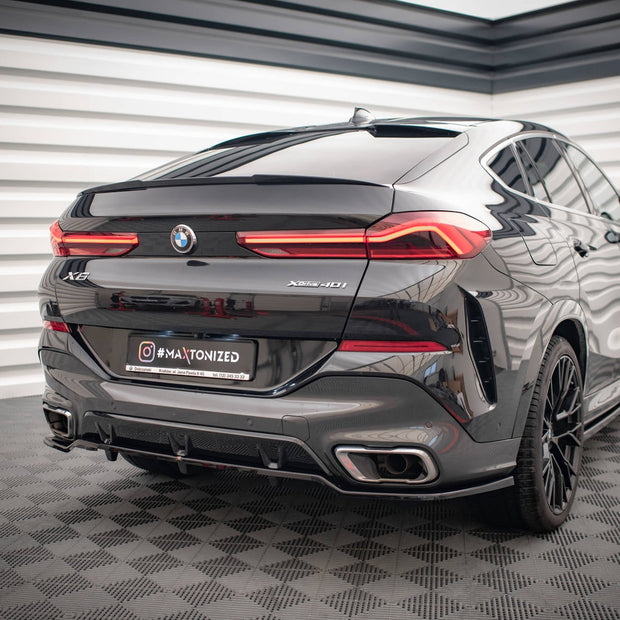 Bakre Splitter (With Vertical Bars) V.2 för BMW X6 M-Pack G06