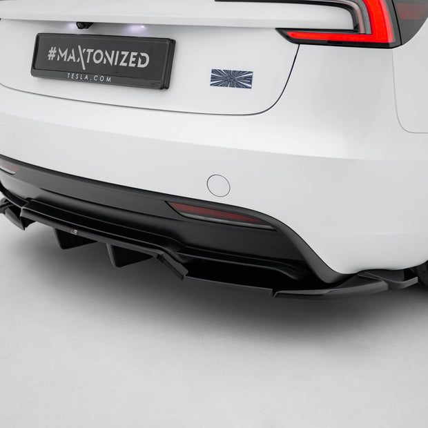 Bakre Splitter (With Vertical Bars) V.2 för Tesla Model 3 Performance Mk1 Facelift