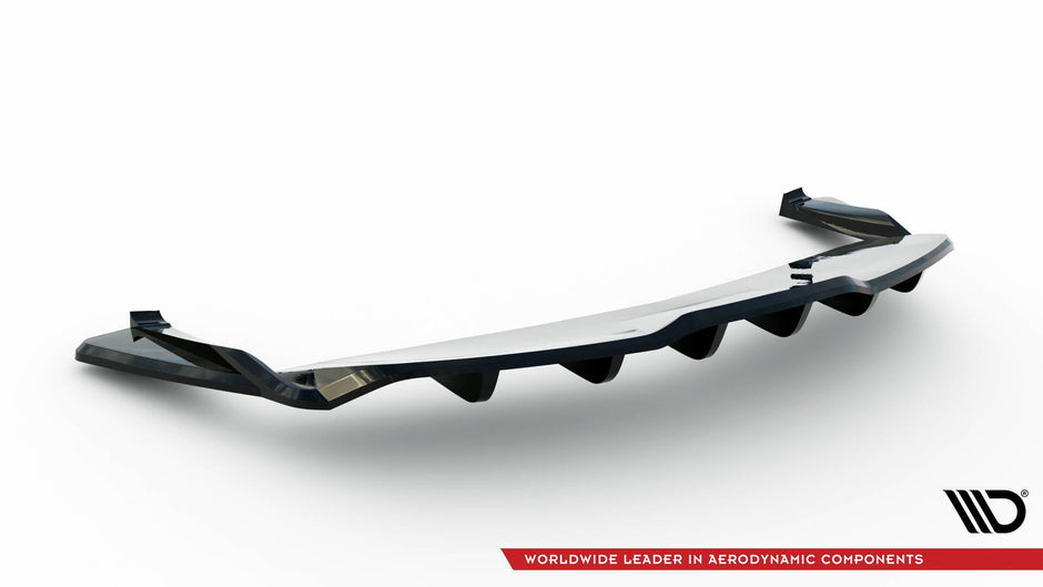 Bakre Splitter (With Vertical Bars) V.2 för Tesla Model S Plaid Mk1 Facelift