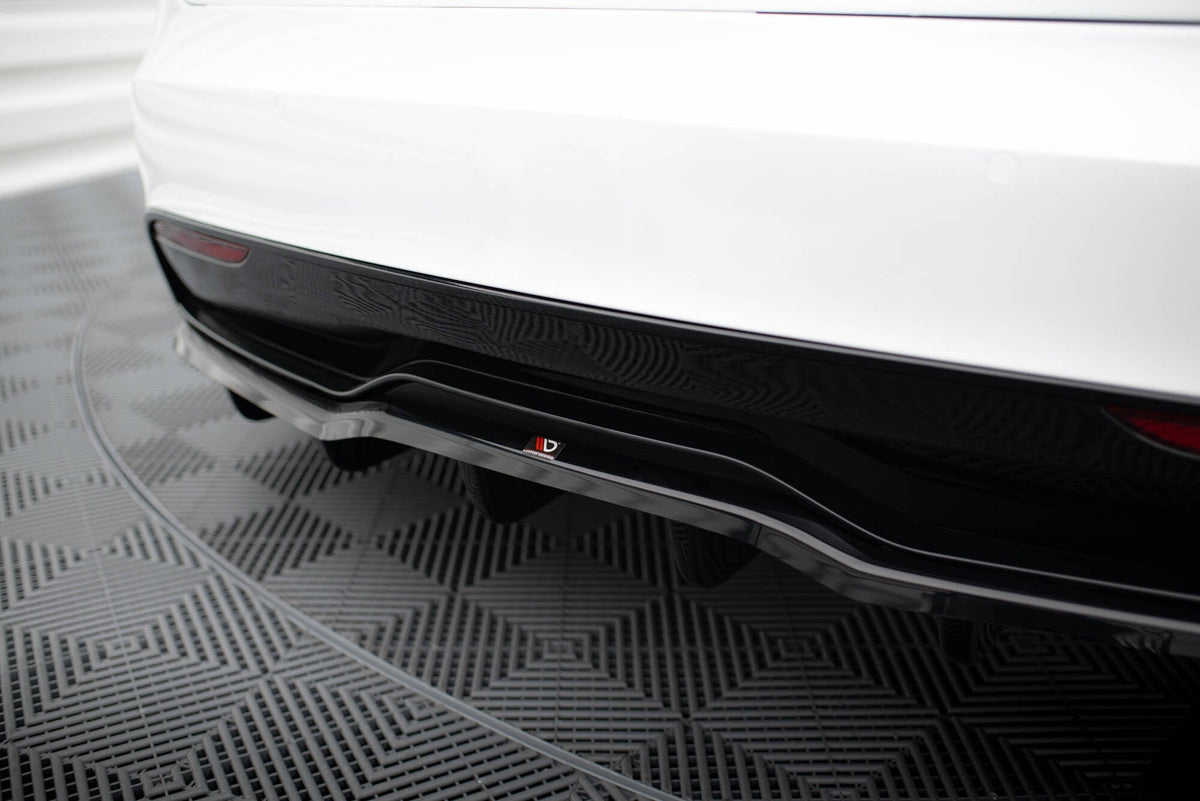 Bakre Splitter (With Vertical Bars) V.2 för Tesla Model S Plaid Mk1 Facelift
