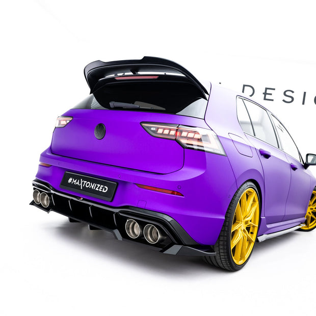Bakre Splitter (With Vertical Bars) V.2 för Volkswagen Golf R Hatchback Mk8 / Mk8 Facelift