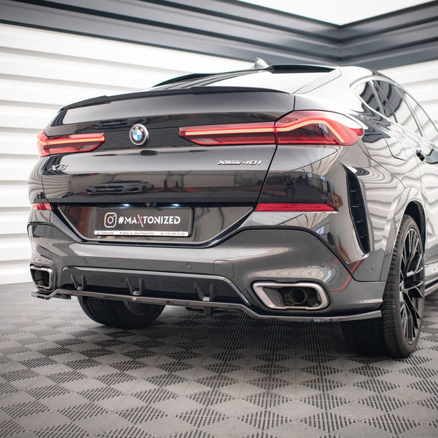 Bakre Splitter (With Vertical Bars) V.3 för BMW X6 M-Pack G06