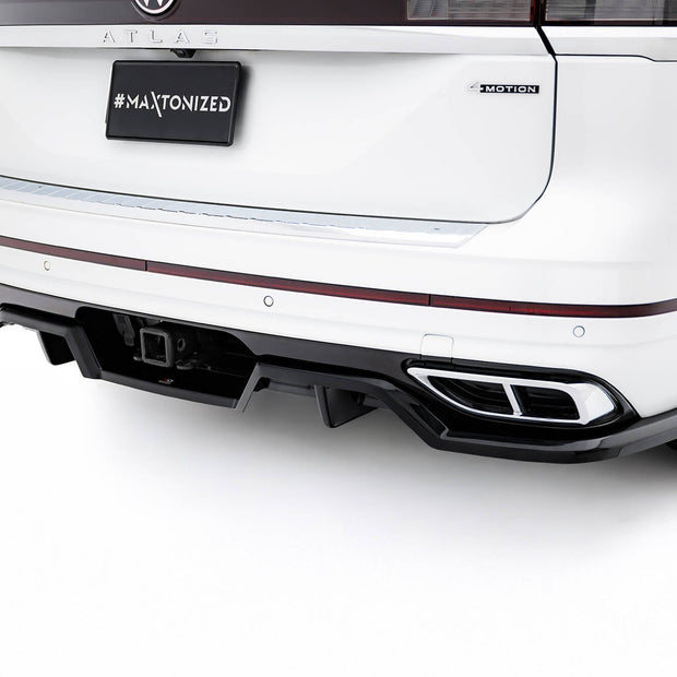 Bakre Splitter (With Vertical Bars) för Volkswagen Atlas R-Line Mk1 Facelift 2