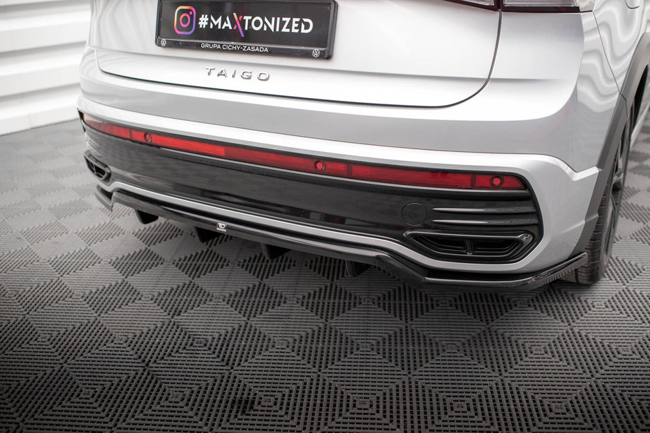 Bakre Splitter (With Vertical Bars) för Volkswagen Taigo R-Line Mk1