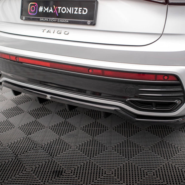Bakre Splitter (With Vertical Bars) för Volkswagen Taigo R-Line Mk1