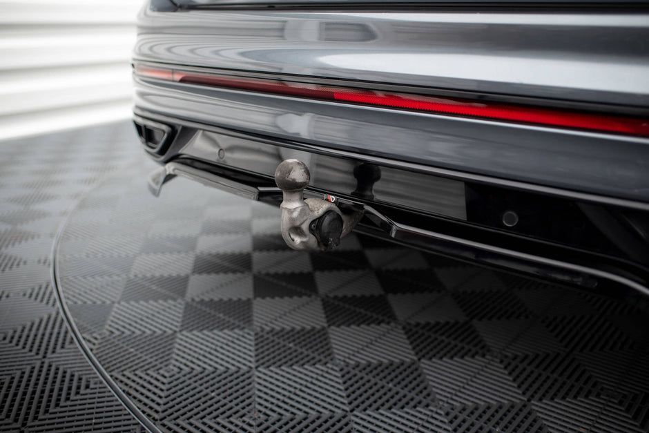 Bakre Splitter (With Vertical Bars) för Volkswagen Tiguan Allspace R-Line Mk2 Facelift