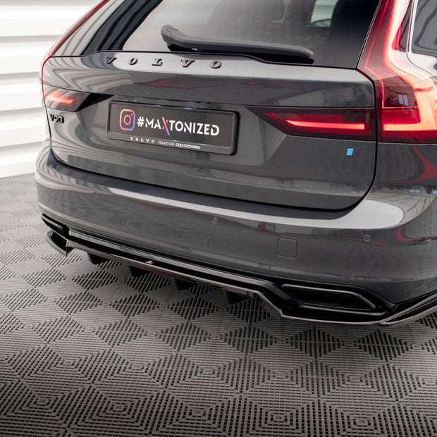 Bakre Splitter (With Vertical Bars) för Volvo V90 / S90 R-Design Mk2