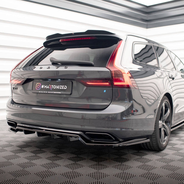 Bakre Splitter (With Vertical Bars) för Volvo V90 / S90 R-Design Mk2