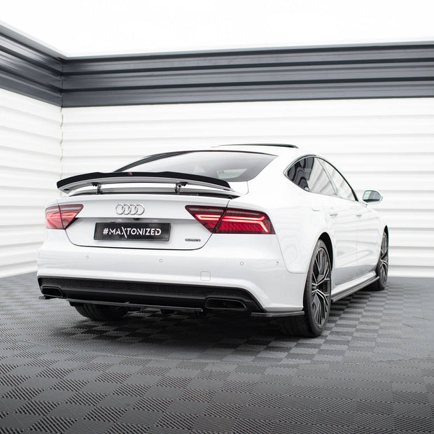 Bakre Splitter (With Vertical Bars) för Audi A7 S-Line C7 Facelift