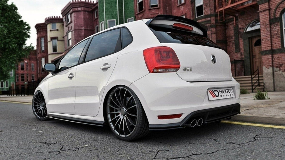 Bakre Splitter (With A Vertical Bar) för Volkswagen Polo GTI Mk5 Facelift