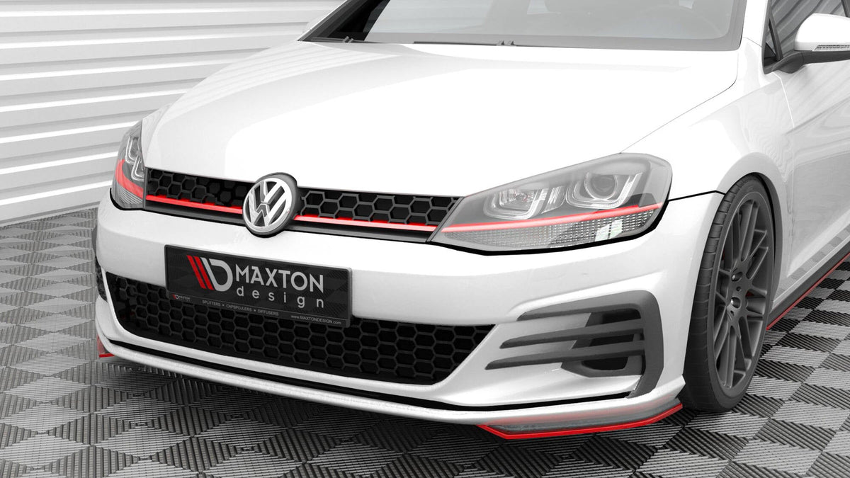 Front Side Splitters för Volkswagen Golf GTI / GTD Mk7 Facelift