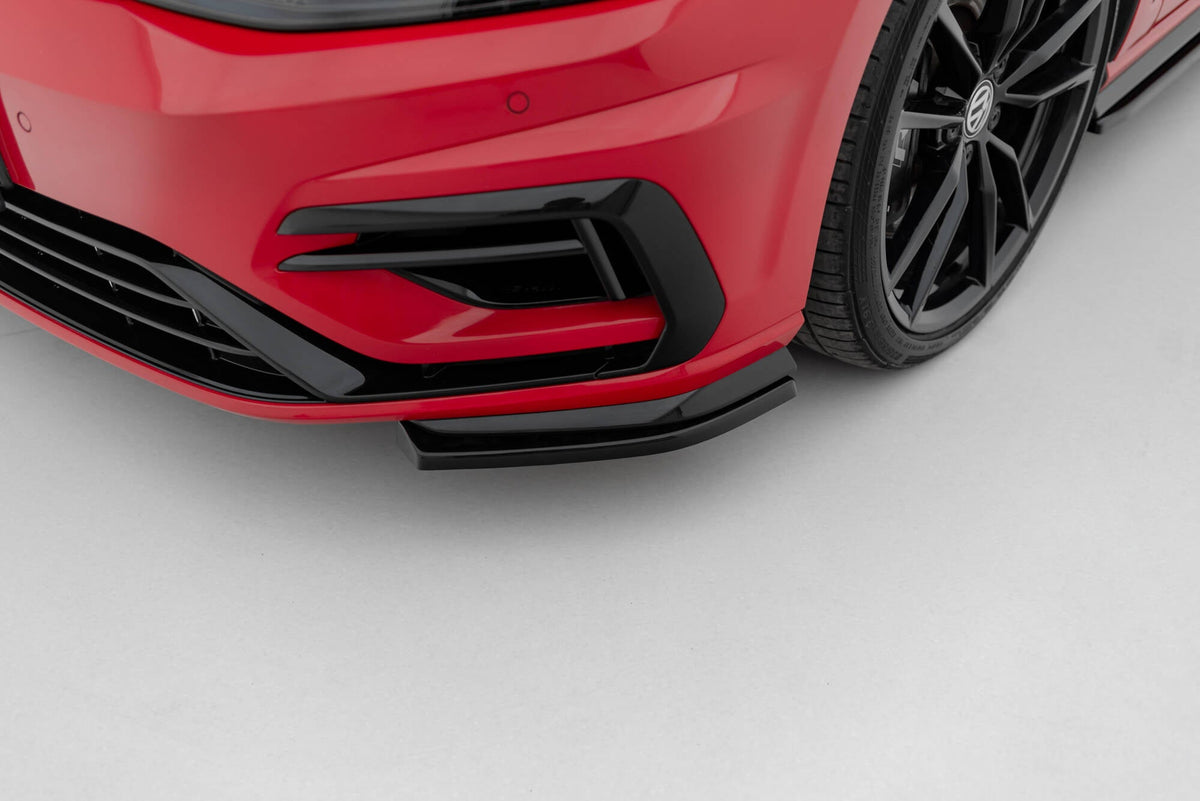 Front Side Splitters för Volkswagen Golf R / R-Line Mk7 Facelift