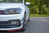 Front Side Splitters för Volkswagen Polo GTI / R-line Mk6