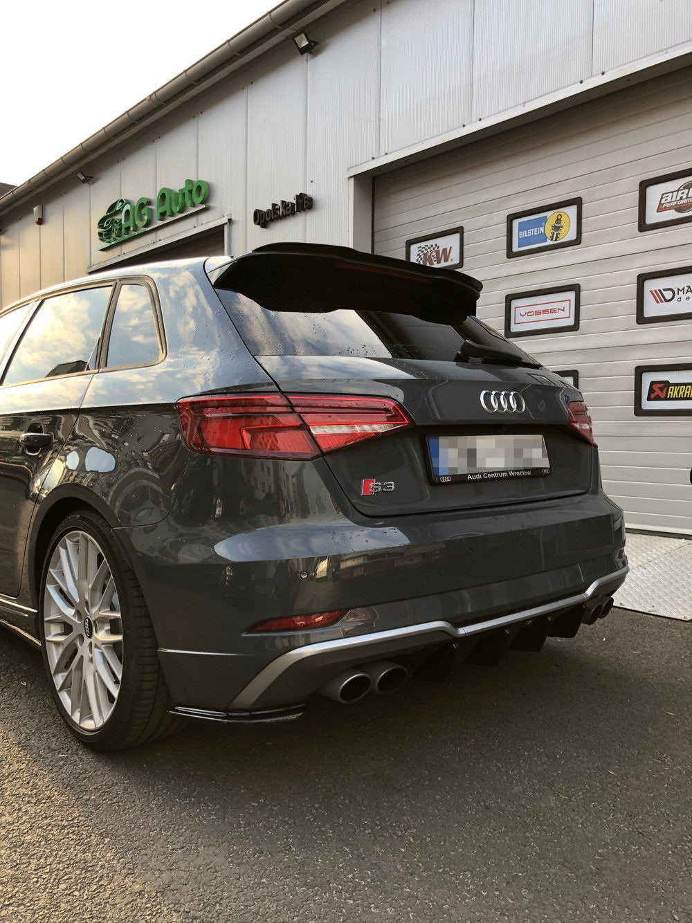 Bakre Sidosplitters för Audi S3 8v Facelift