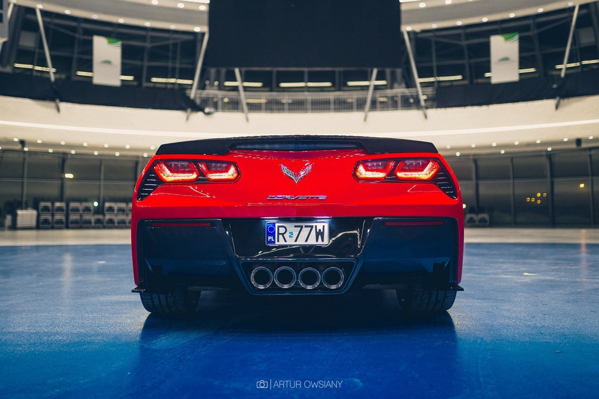 Bakre Sidosplitters för Chevrolet Corvette Stingray C7