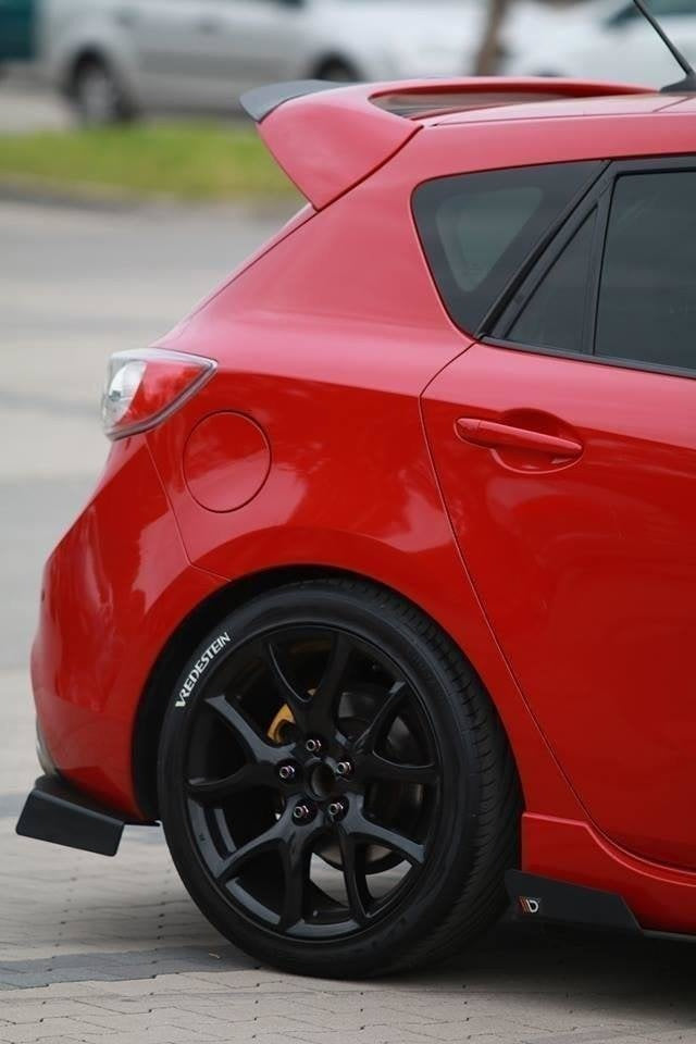 Bakre Sidosplitters för Mazda 3 Mk2 MPS