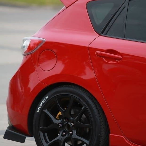 Bakre Sidosplitters för Mazda 3 Mk2 MPS