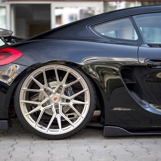Bakre Sidosplitters för Porsche Cayman Mk2 981C