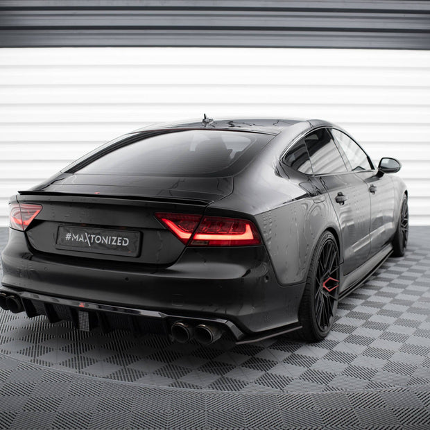 Street Pro Bakre Sidosplitters för Audi A7 S-Line C7