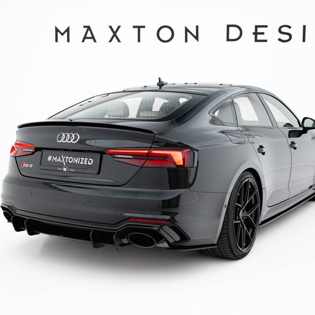 Street Pro Bakre Sidosplitters för Audi RS5 Coupe / Sportback F5