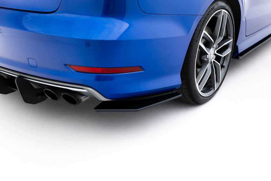 Street Pro Bakre Sidosplitters för Audi S3 Sedan 8V