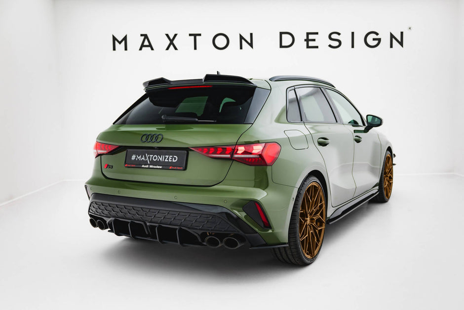 Street Pro Bakre Sidosplitters för Audi S3 Sportback 8Y Facelift