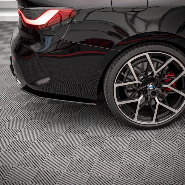 Street Pro Bakre Sidosplitters för BMW 4 M-Pack G22 / G23 / G22 Facelift / G23 Facelift