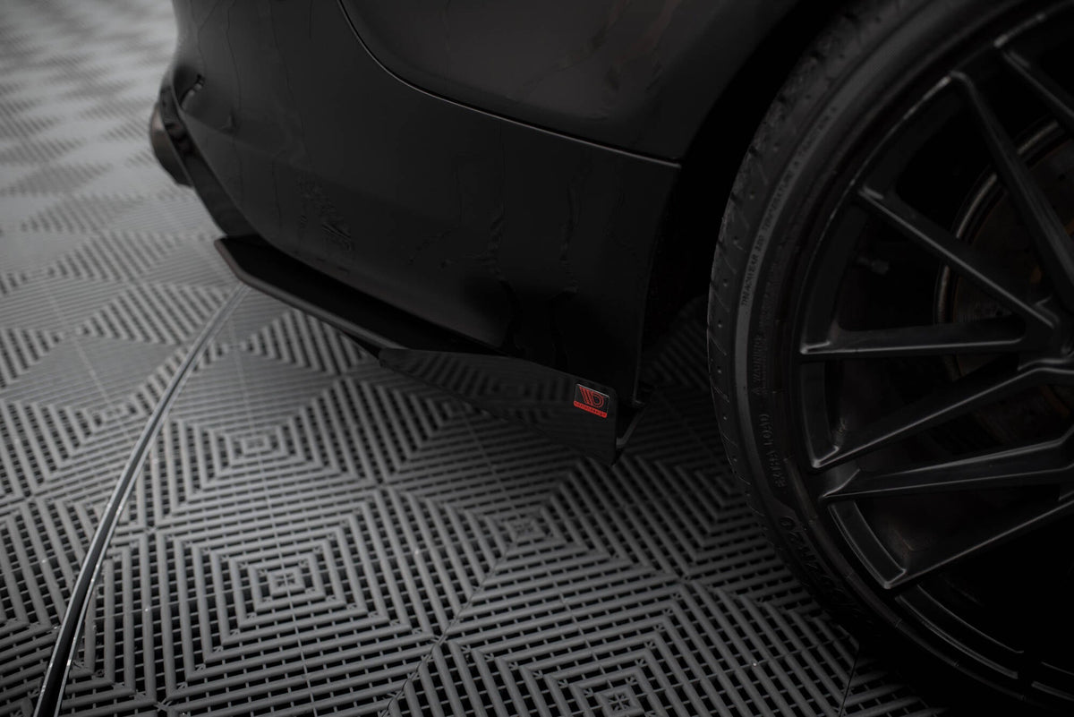 Street Pro Bakre Sidosplitters + Flaps för Audi A7 S-Line C7