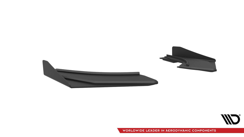 Street Pro Bakre Sidosplitters + Flaps för Audi S3 Sedan 8V