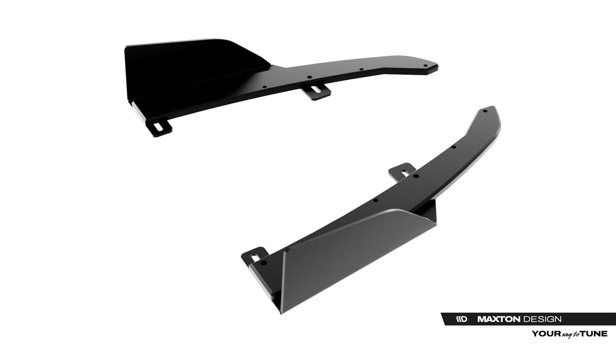 Street Pro Bakre Sidosplitters + Flaps för Audi S5 Sedan / Avant B10