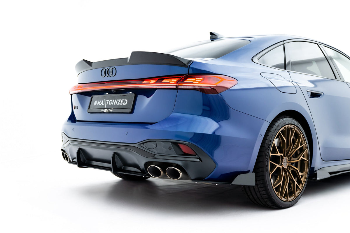 Street Pro Bakre Sidosplitters + Flaps för Audi S5 Sedan / Avant B10