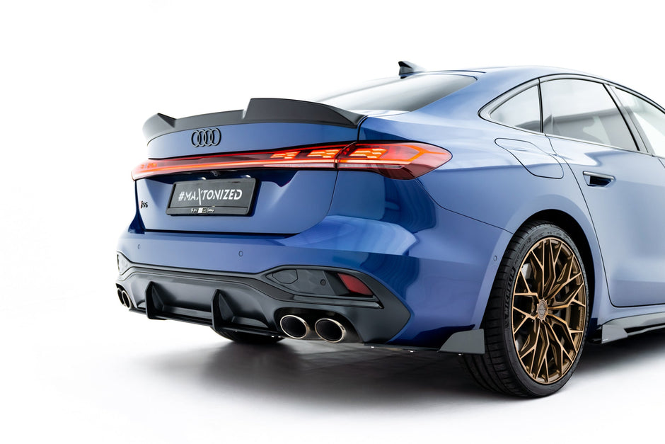 Street Pro Bakre Sidosplitters + Flaps för Audi S5 Sedan / Avant B10