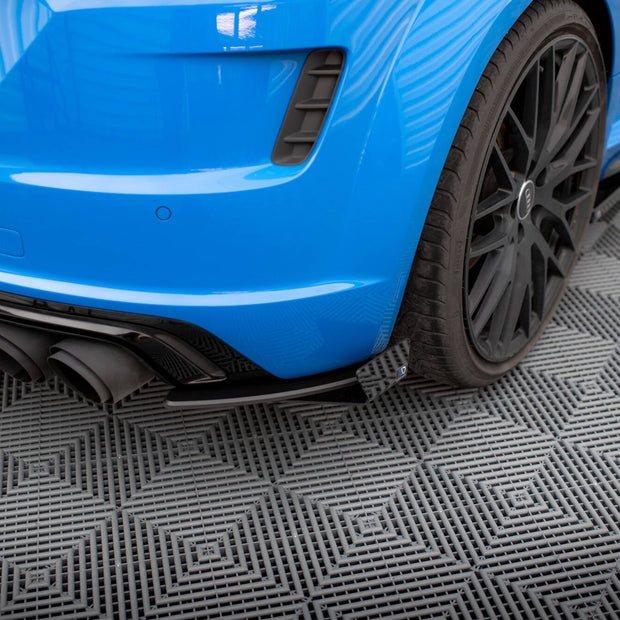 Street Pro Bakre Sidosplitters + Flaps för Audi TT S 8S Facelift