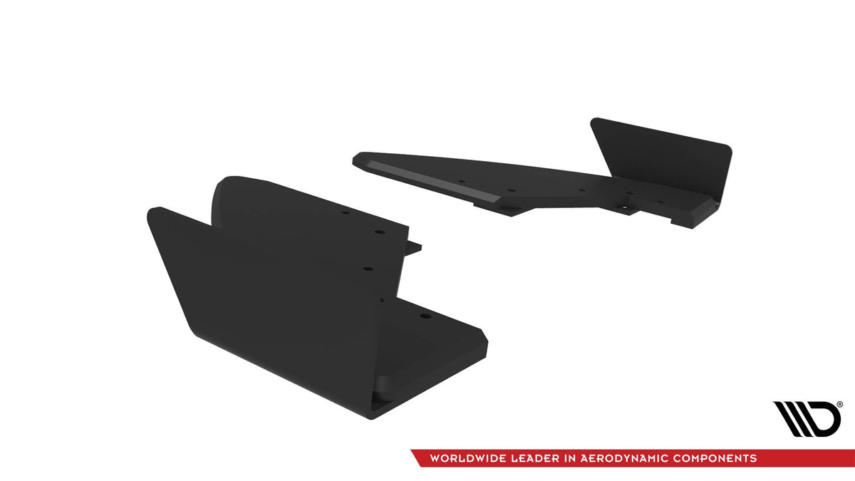 Street Pro Bakre Sidosplitters + Flaps för Audi TT S 8S Facelift