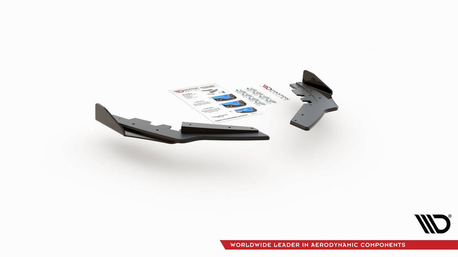 Street Pro Bakre Sidosplitters + Flaps för BMW M135i F20