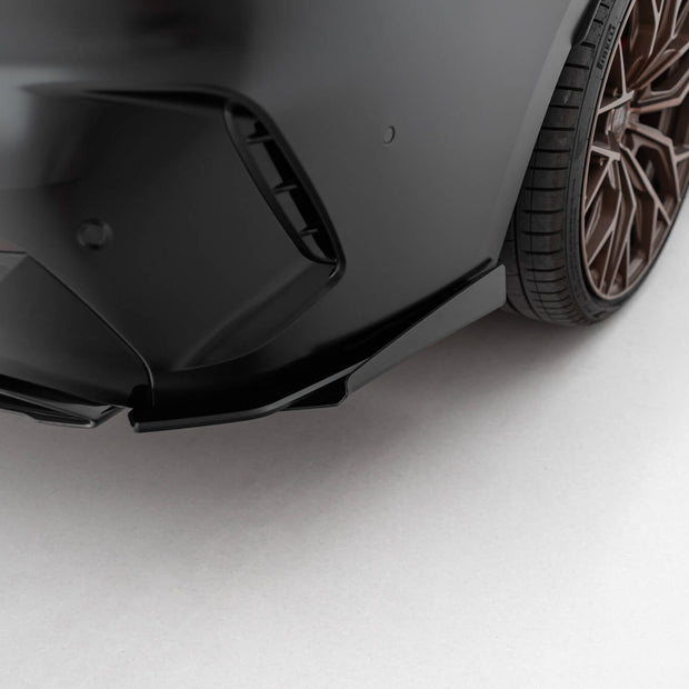Street Pro Bakre Sidosplitters + Flaps för BMW M440i G22 / G23 / G22 Facelift / G23 Facelift