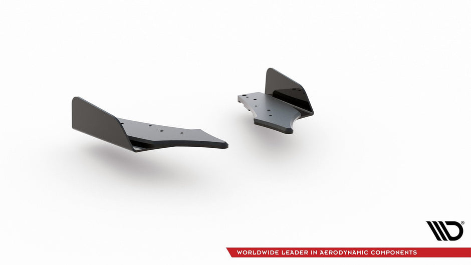Street Pro Bakre Sidosplitters + Flaps för Ford Focus ST Mk4