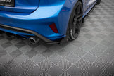 Street Pro Bakre Sidosplitters + Flaps för Ford Focus ST Mk4