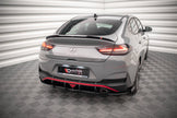 Street Pro Bakre Sidosplitters + Flaps för Hyundai I30 Fastback N-Line Mk3 Facelift