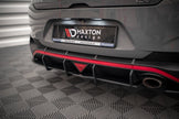 Street Pro Bakre Sidosplitters + Flaps för Hyundai I30 Fastback N-Line Mk3 Facelift