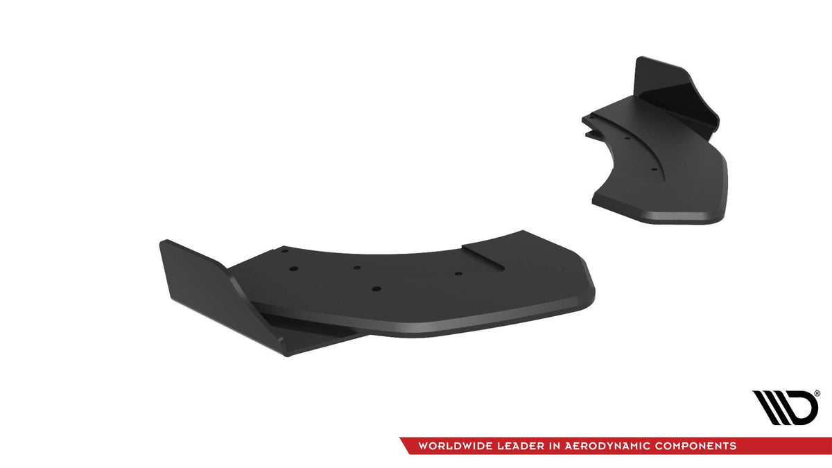 Street Pro Bakre Sidosplitters + Flaps för Hyundai Veloster N Mk2