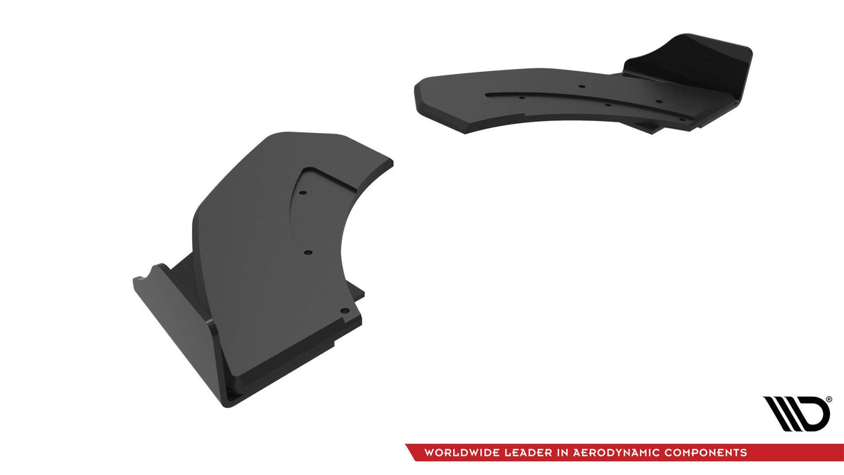Street Pro Bakre Sidosplitters + Flaps för Hyundai Veloster N Mk2