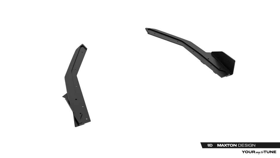 Street Pro Bakre Sidosplitters + Flaps för Lexus IS 500 Mk3 Facelift 2 (XE30)