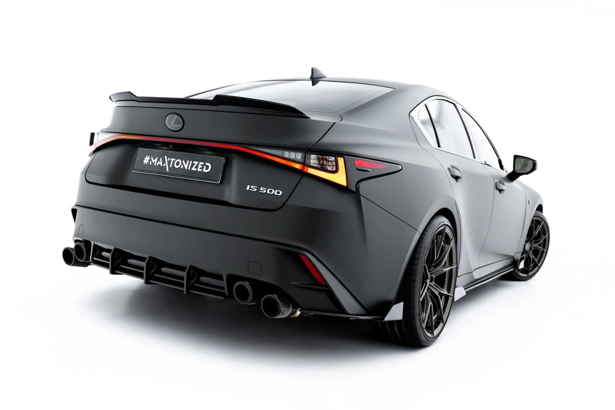 Street Pro Bakre Sidosplitters + Flaps för Lexus IS 500 Mk3 Facelift 2 (XE30)