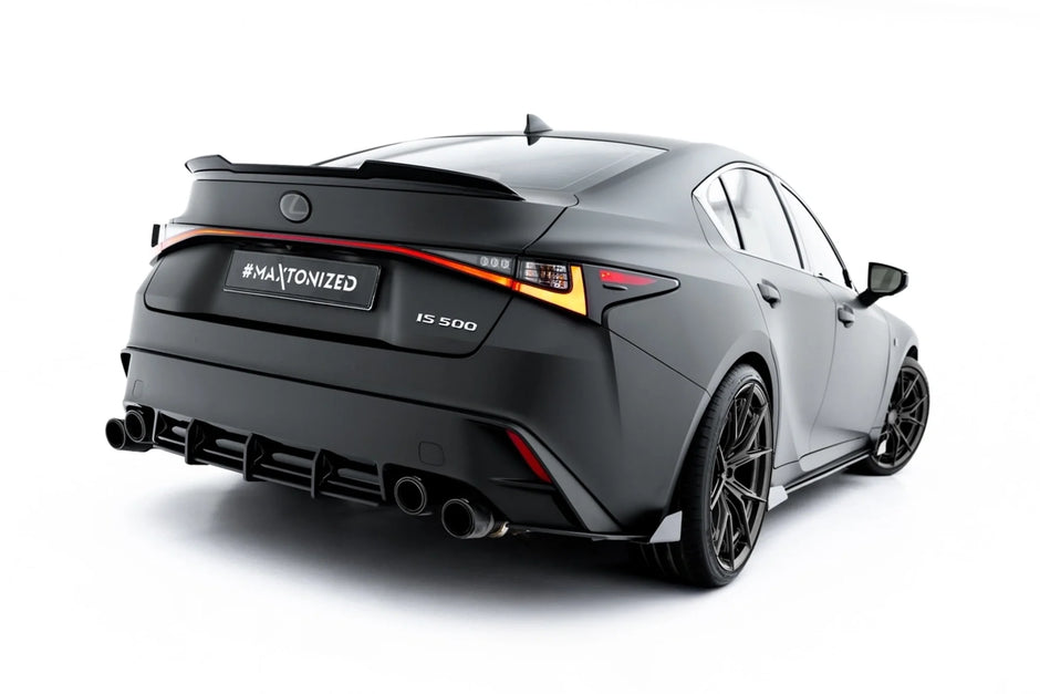 Street Pro Bakre Sidosplitters + Flaps för Lexus IS 500 Mk3 Facelift 2 (XE30)