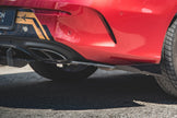 Street Pro Bakre Sidosplitters + Flaps för Mercedes-AMG C43 Coupe C205