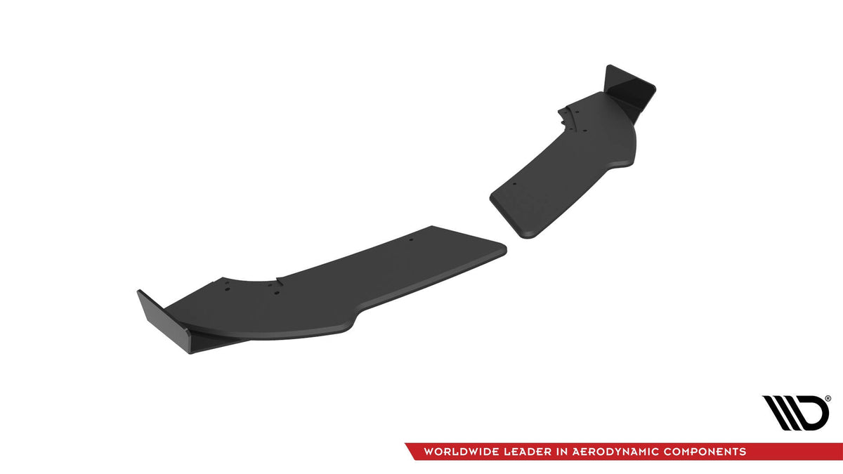Street Pro Bakre Sidosplitters + Flaps för Mercedes-Benz A 45 AMG W176 Facelift