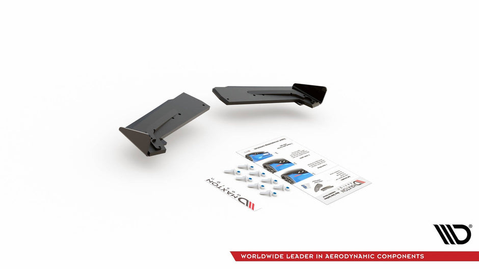 Street Pro Bakre Sidosplitters + Flaps för Toyota GR Yaris Mk4