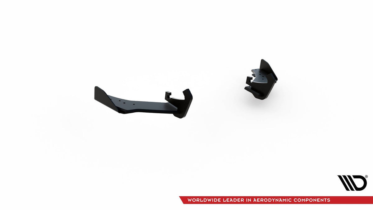 Street Pro Bakre Sidosplitters + Flaps för Volkswagen Golf Mk7 R Facelift
